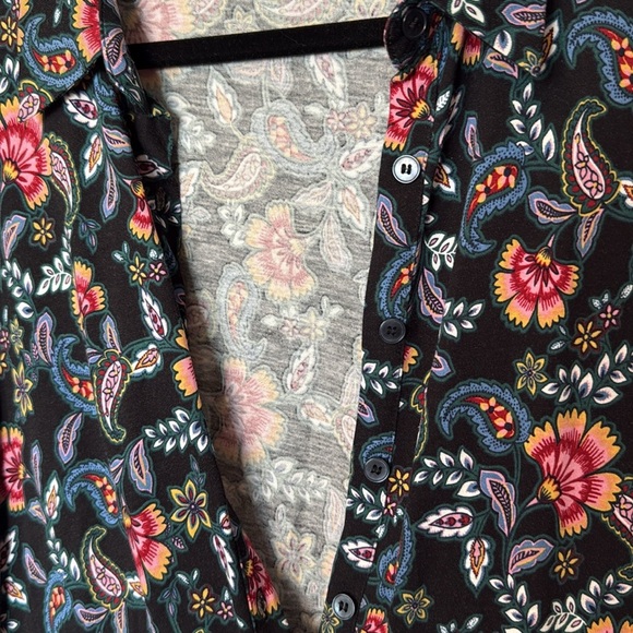 Boden Multicolor Paisley Long Sleeve Button Up Dress Womens Size 8 Midi Collar - Picture 11 of 12